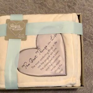 The Best Things in Life… Royal Plush blanket/throw.